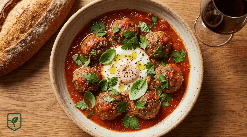 Almôndegas Magras de Patinho ao Molho de Tomate e Ervas